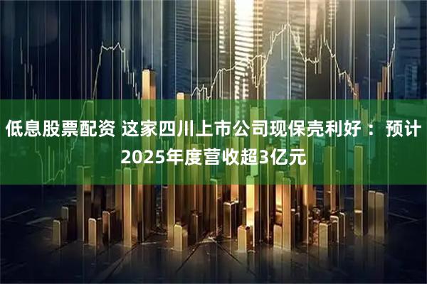 低息股票配资 这家四川上市公司现保壳利好 ：预计2025年度营收超3亿元